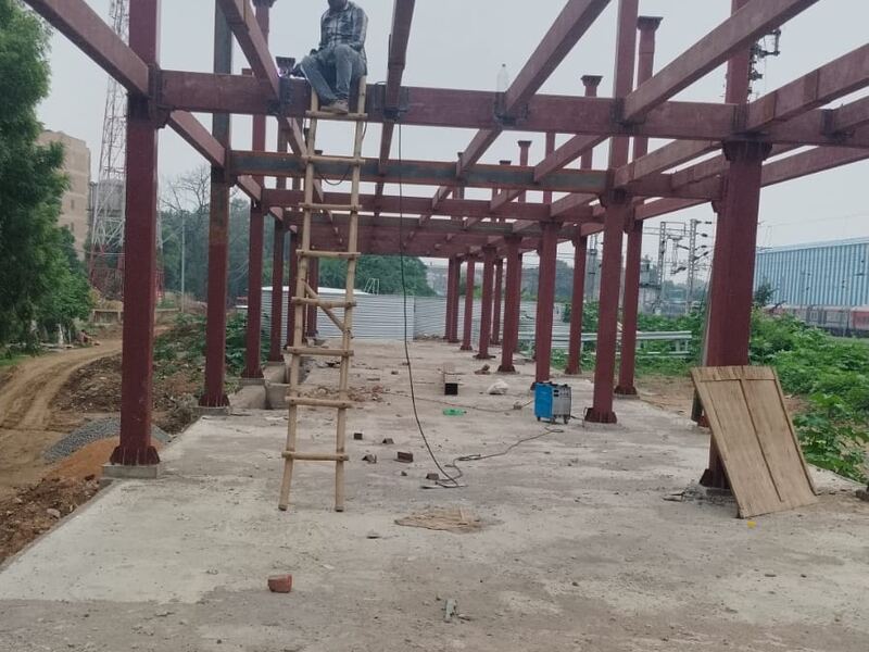 Structural steel frame